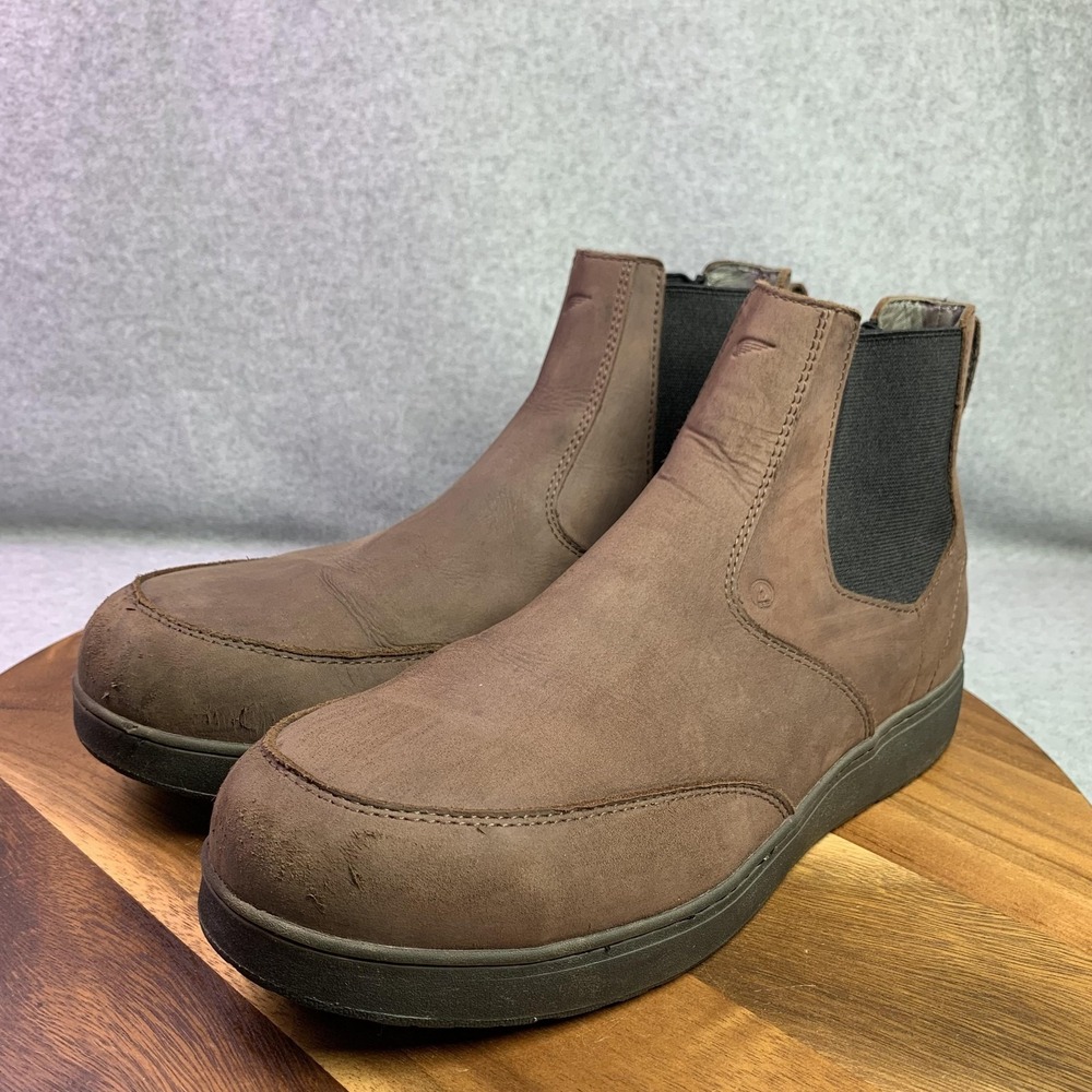 Red Wing Shoes Chelsea Boots Mens Size 13D Brown Nubuck Steel Toe Work SAMPLE